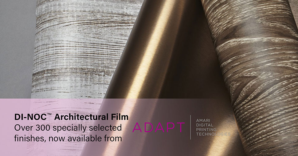 Transform tired interiors and exteriors with the widest ever range of 3M DI-NOC Architectural Finishes from ADAPT.