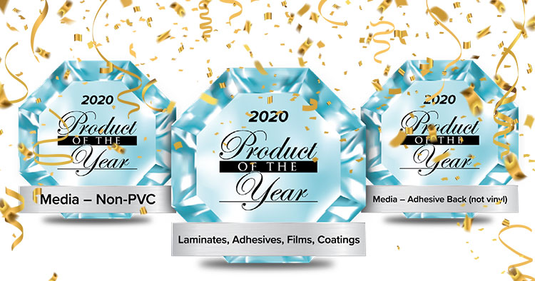 Drytac has won three 2020 PRINTING United Product of the Year awards, recognizing the innovative Drytac Protac AMP, Polar Street FX and SpotOn SynTac solutions.