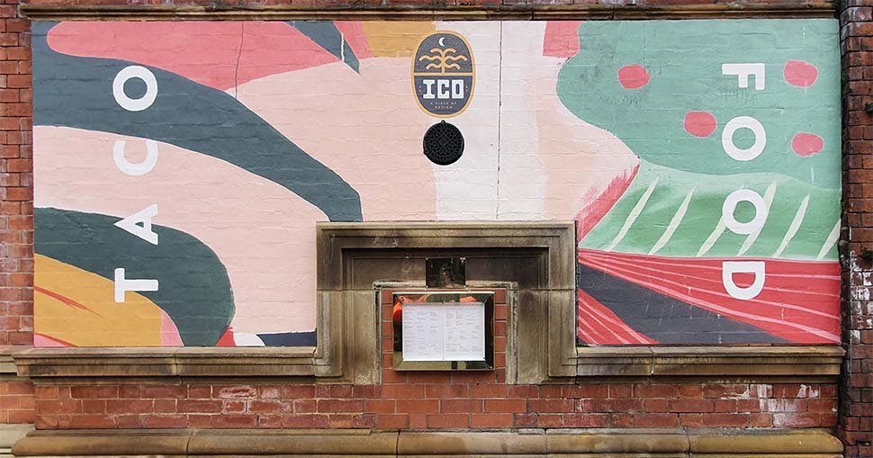 The Barnsley-based sign-maker used Drytac Polar Street FX to produce eye-catching outdoor wall graphic for nearby Mexican restaurant ICO.