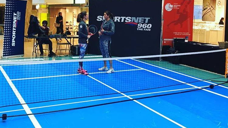 Anyone for tennis? Drytac SpotOn Floor 200 takes to the court.