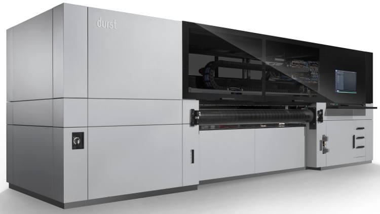 The Durst new P5 250 HS system – configured with white as a printing colour.