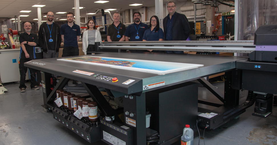 Hampshire Flag Company Ltd invests in a Mimaki JFX 200-2513 EX UV LED flatbed printer from CMYUK.