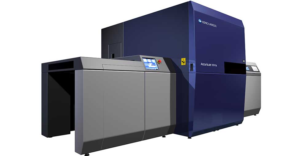Konica Minolta launches AccurioJet KM-1e HD LED UV Inkjet Press and continues to expand presence in Packaging, Commercial Print, and Industrial Sectors.