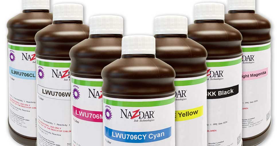 Nazdar 706 Series UV-LED inkjet inks now available from QPS