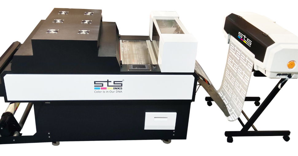 The STS DTF System is designed to be the most cost-effective and hassle-free solution to simplify the process of quickly creating custom t-shirts and apparel. 