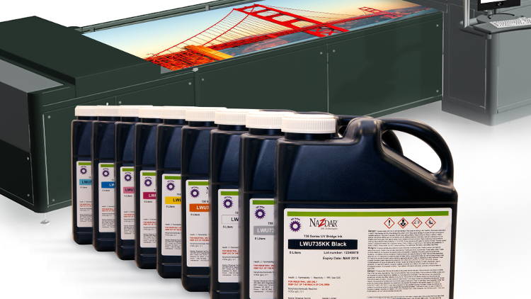 Nazdar Ink Technologies announces new 735 Bridge Series inks for UV inkjet printers.