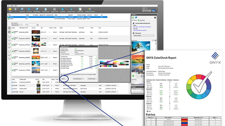 ColorCheck in ONYX software saves thousands in ink and media costs.