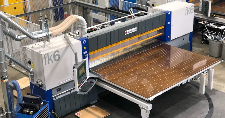 Perspex Distribution invest in 3 new Shchelling industrial saws - used to supply their range of UK manufactured substrates.
