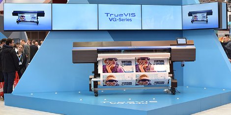 The global launch of Roland DG's TrueVIS VG Series print and cut machines at Fespa Digital 2016