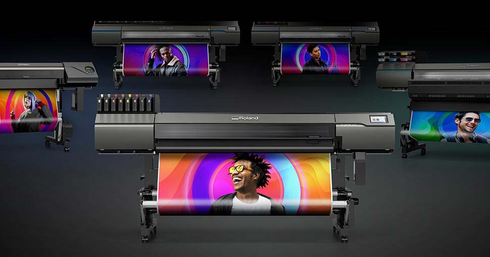Roland DG TrueVIS UV and Resin printer range.