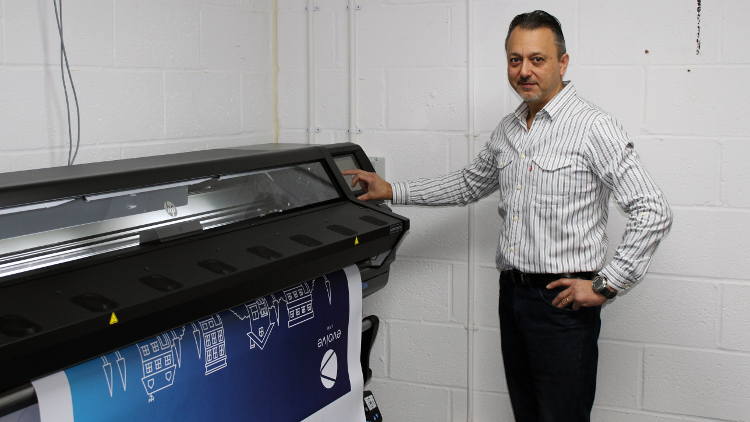 Phil Aliphon, purchased the HP Latex 365 printer to enable his business to broaden its offering and meet this growing demand.