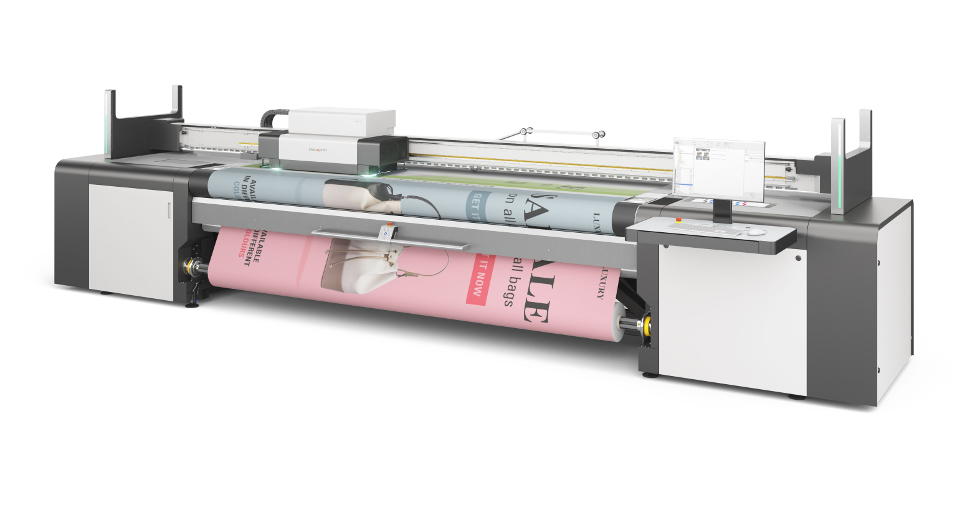 Reliable, congruent double-sided roll to roll printing. Automatically – with swissQprint Karibu.