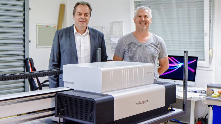 JPC Labo of Marly, France, took delivery of the 1000th swissQprint large format printer in May. 