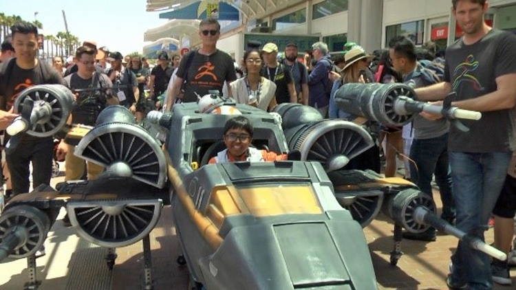 Massivit 3D Uses the Force of 3D Printing to Fulfil Teenager’s Dream with a Star Wars X-Wing Fighter Wheelchair Costume.