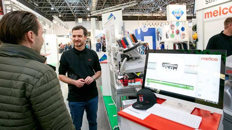 Embroidery at viscom 2019: All renowned manufacturers are represented.